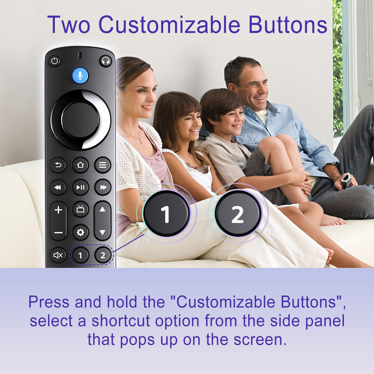 Voice Remote Pro with Remote Finder and Headphone Function V1188