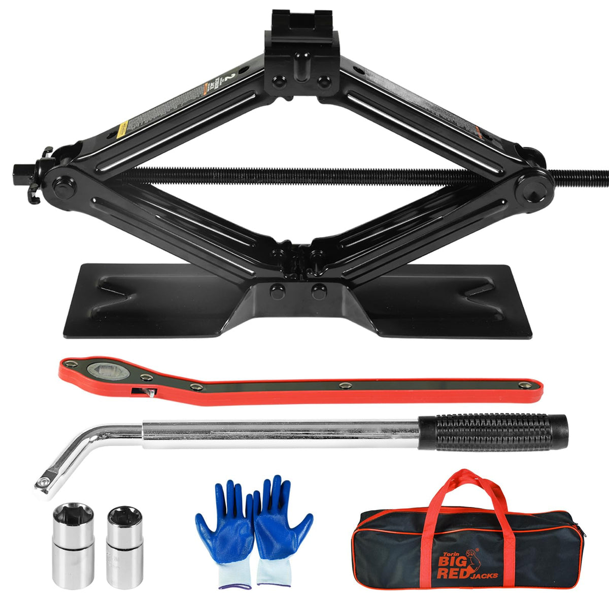 2 Ton Scissor Car Jack with Lug Wrench S1927