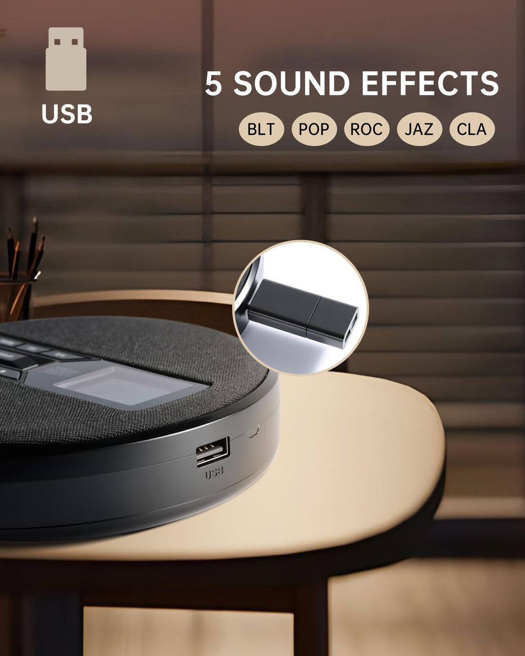 Portable CD Player with Speakers T956394