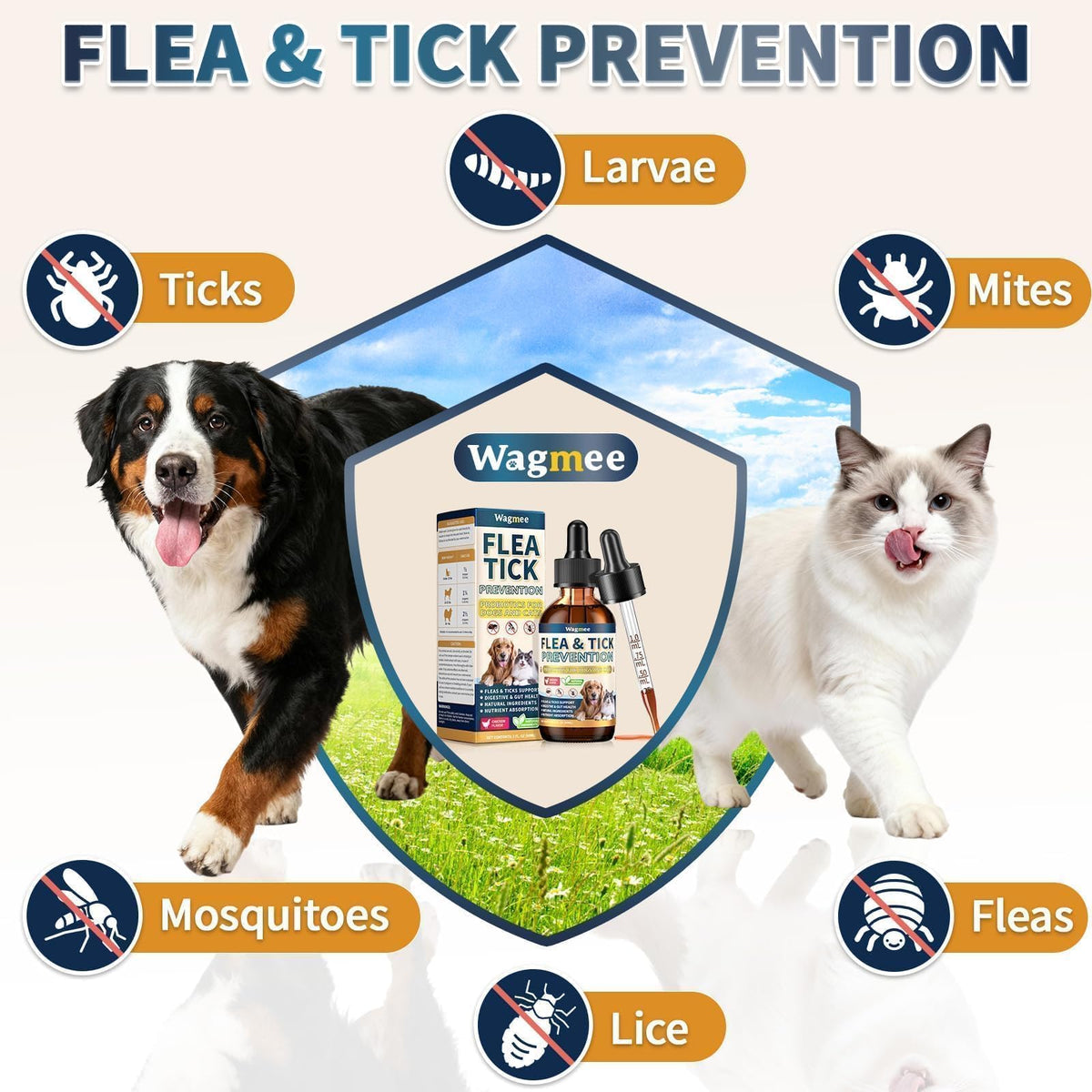 Flea and Tick Prevention for Cats and Dogs Drops R68133
