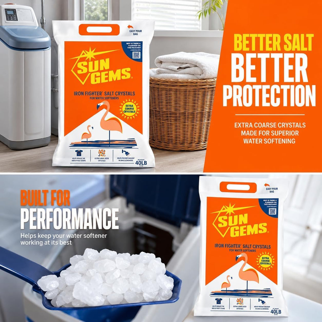 40 lb Extra Coarse Water Softener Salt Crystals W1411