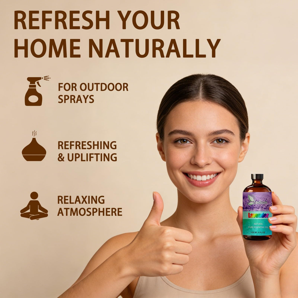 Lavender & Marjoram Essential Oil 4 Fl Oz D526736