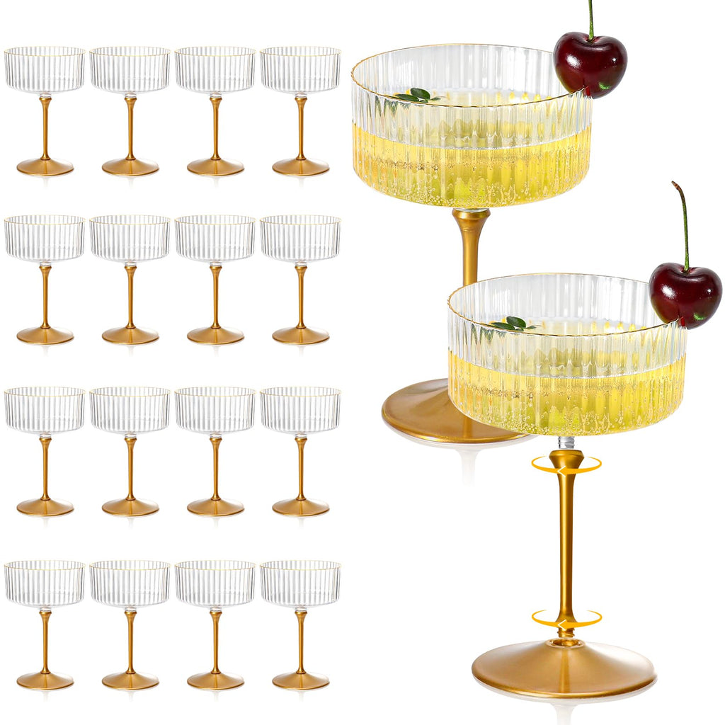 24 Pcs 9 Oz Champagne Martini Glasses Set E539