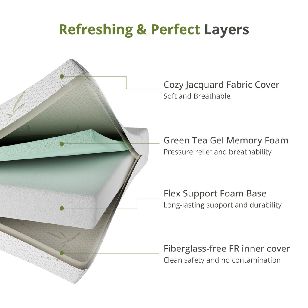 Full Size 8 Inch Medium Firm Memory Foam Mattress P392716