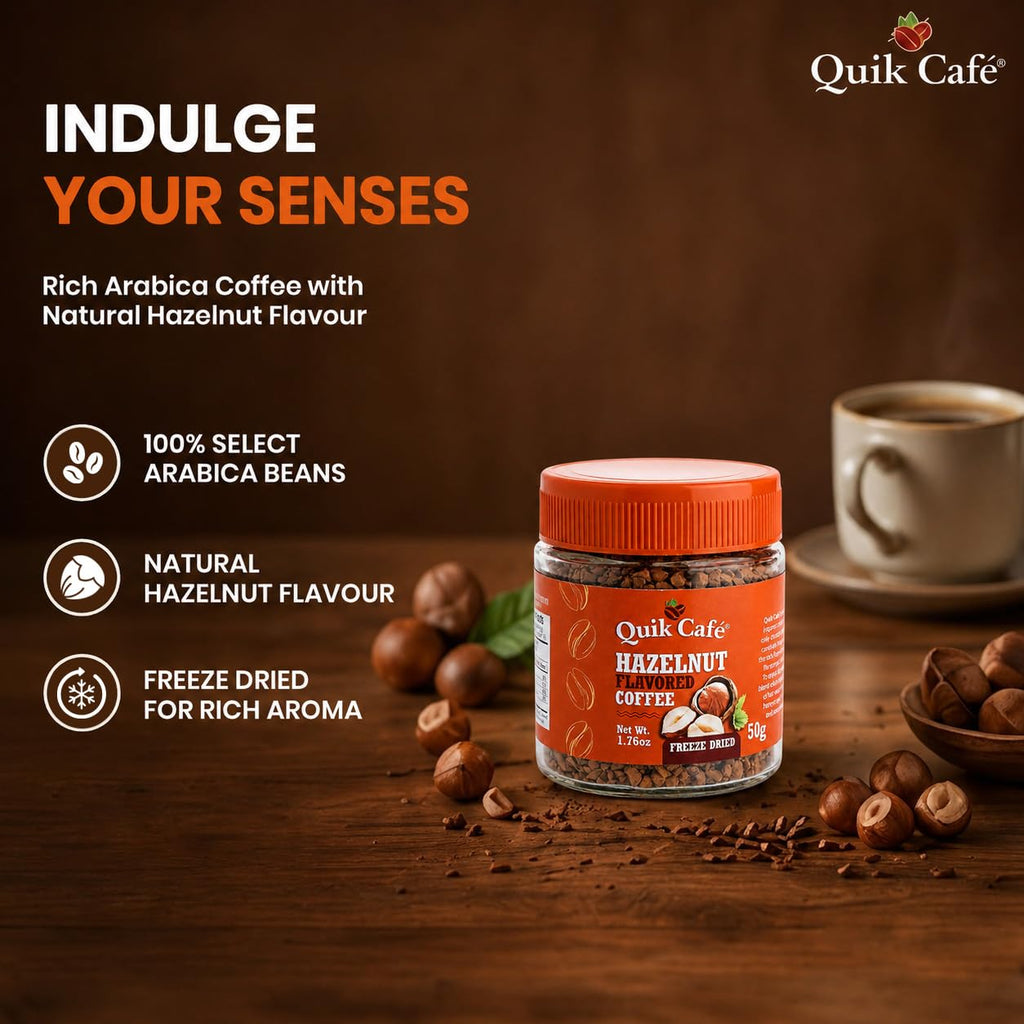 Hazelnut Freeze Dried Instant Coffee 1.76 oz N767