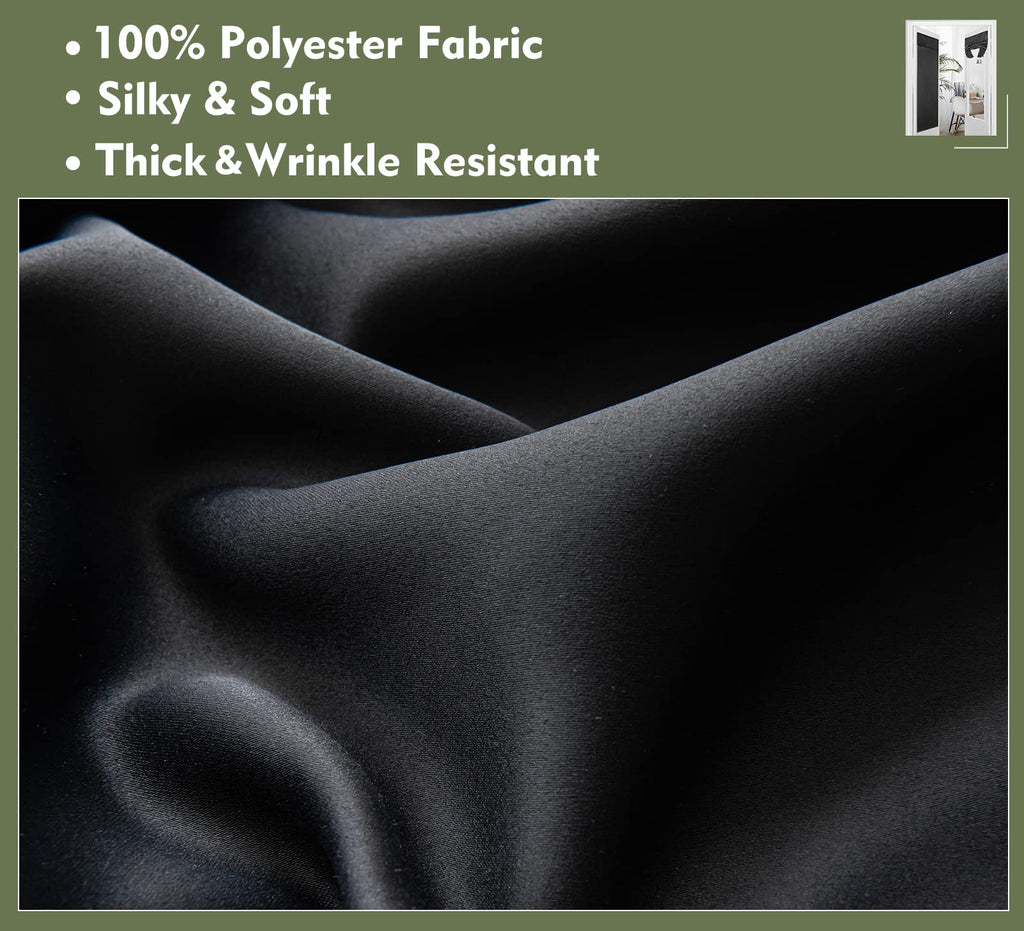 Blackout Tie Up Door Curtain 1 Panel W3527