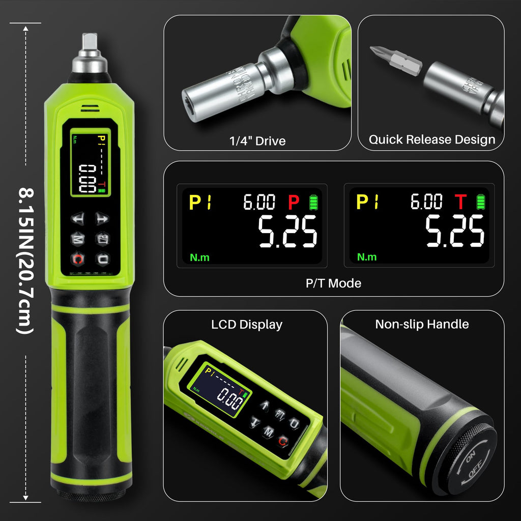 1/4" Drive Digital Torque Screwdriver G6366