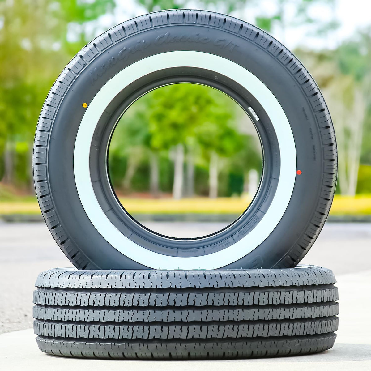 All-Season Touring Radial Tire 205/75R15 97H White Side Wall W123