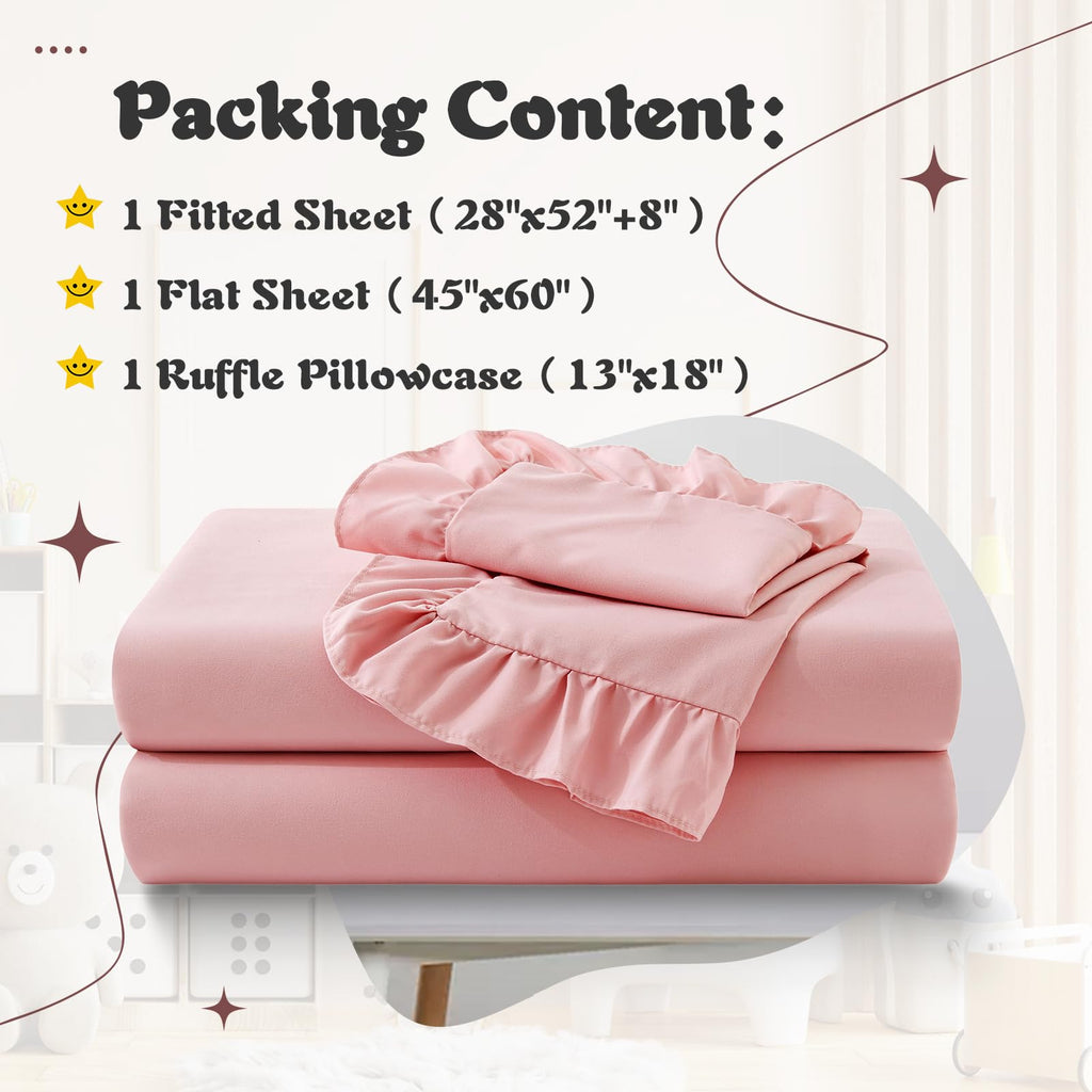 Light Pink Toddler Sheet Set I97736