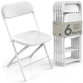 White 6-Pack Folding Chairs 440 lbs Capacity D332