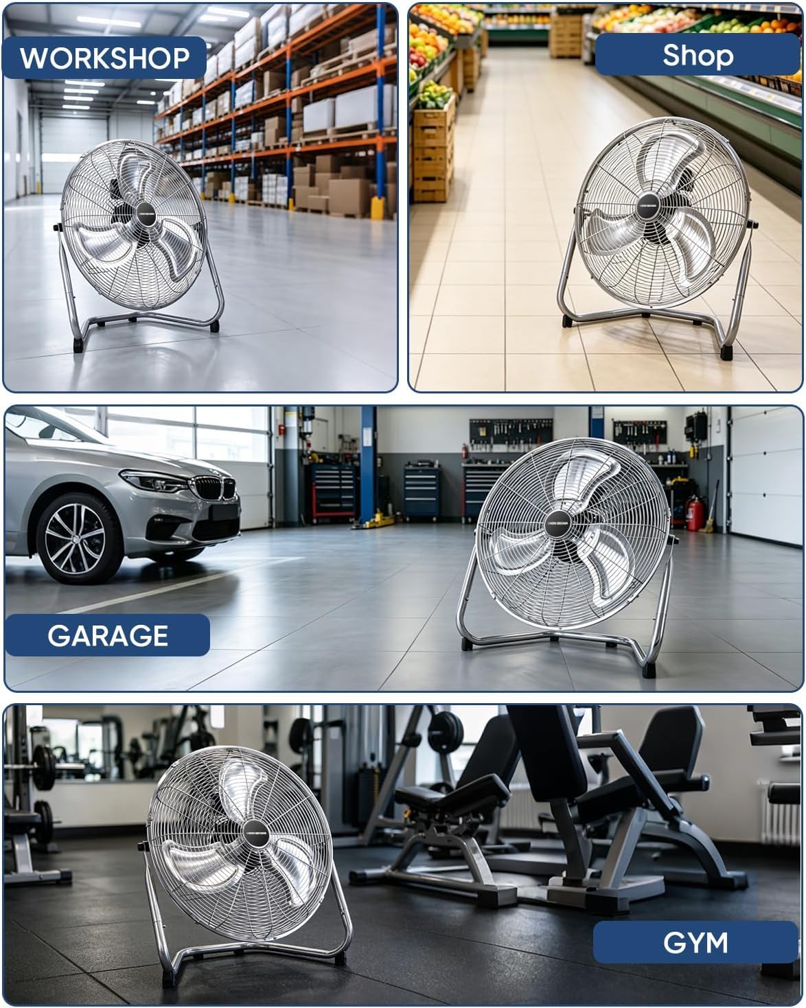 20 Inch 3 Speeds High Velocity Box Fan H81322
