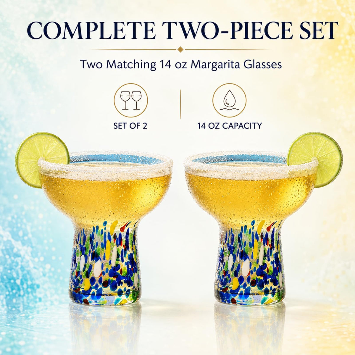 Stemless Margarita Glasses Set of 4 I779
