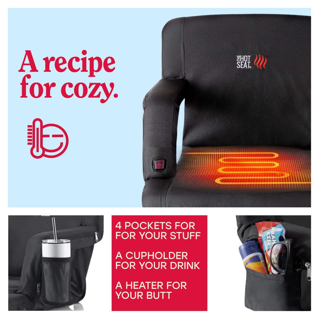 Portable Heated Stadium Seat for Bleachers S65896