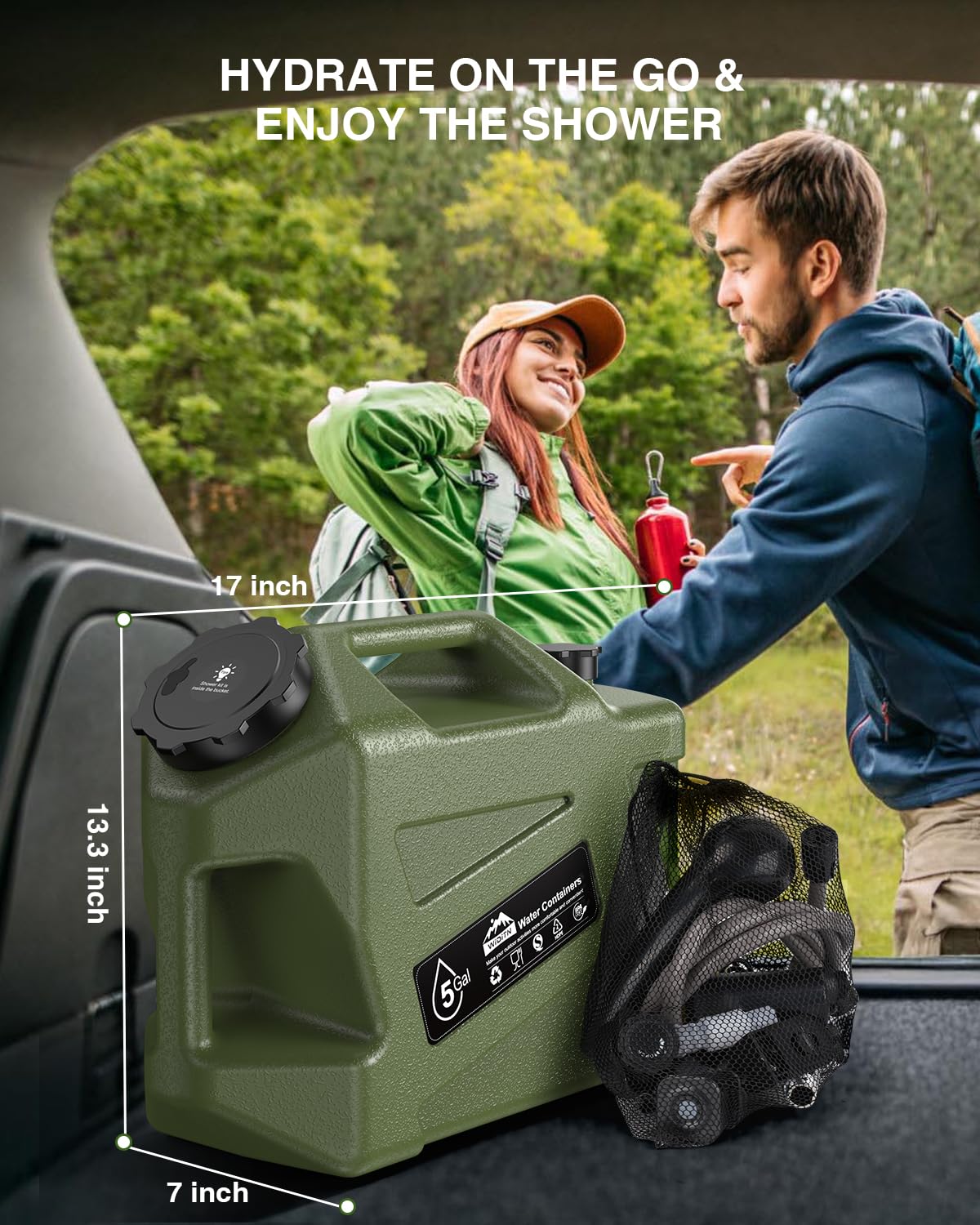 Portable Camping Shower with Water Jug N8937