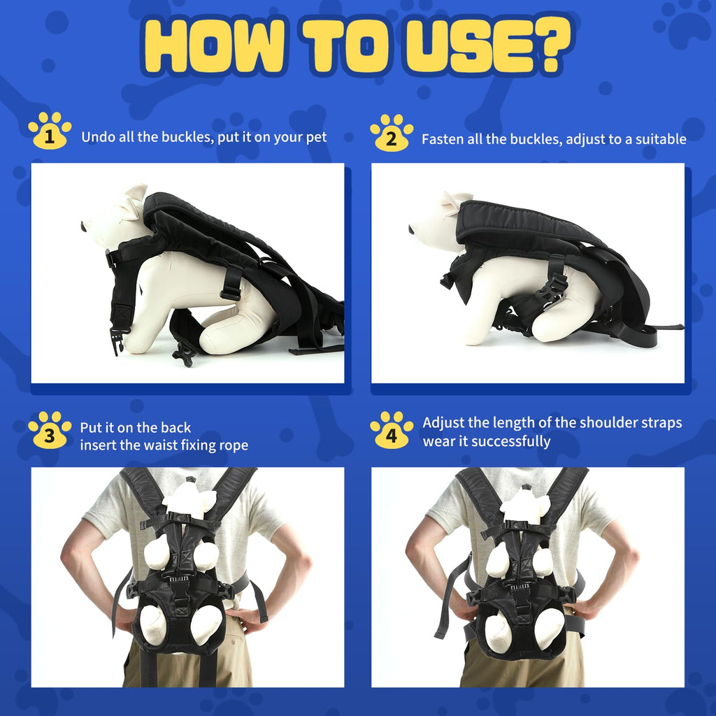 Legs Out Front Pet Carrier Backpack for Small Medium Dogs Cats up to 25lbs Q850515