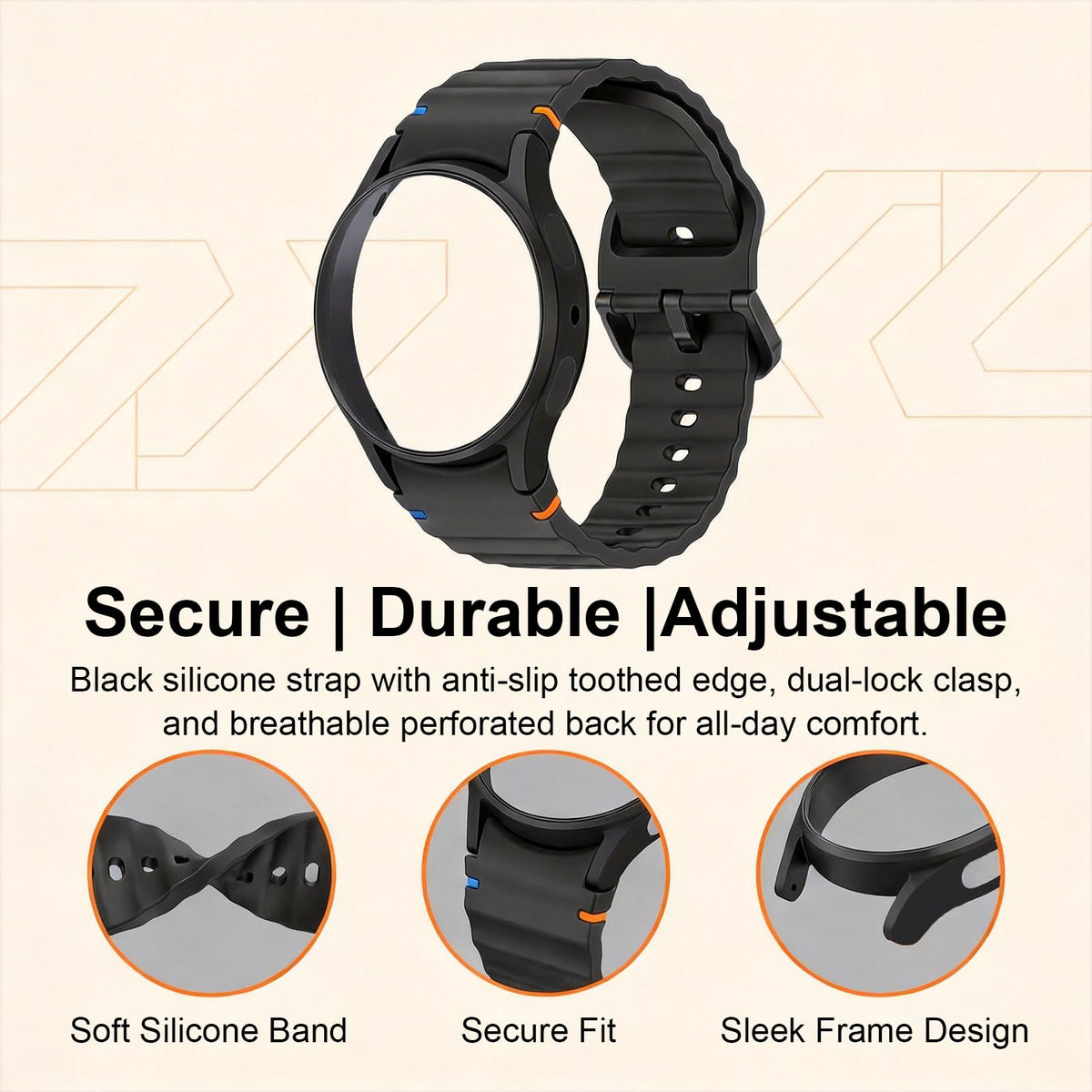 2 Pack Watch Bands & Protector Case U120689
