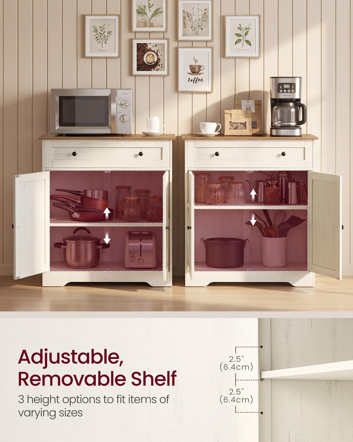 Buffet Cabinet, Sideboard, 2 Doors M937