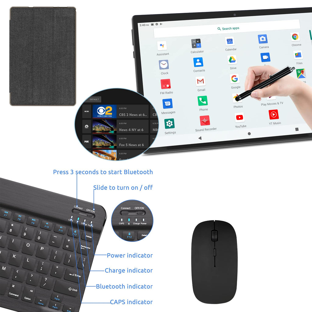 10 inch Tablet 12GB RAM 64GB ROM Black I788
