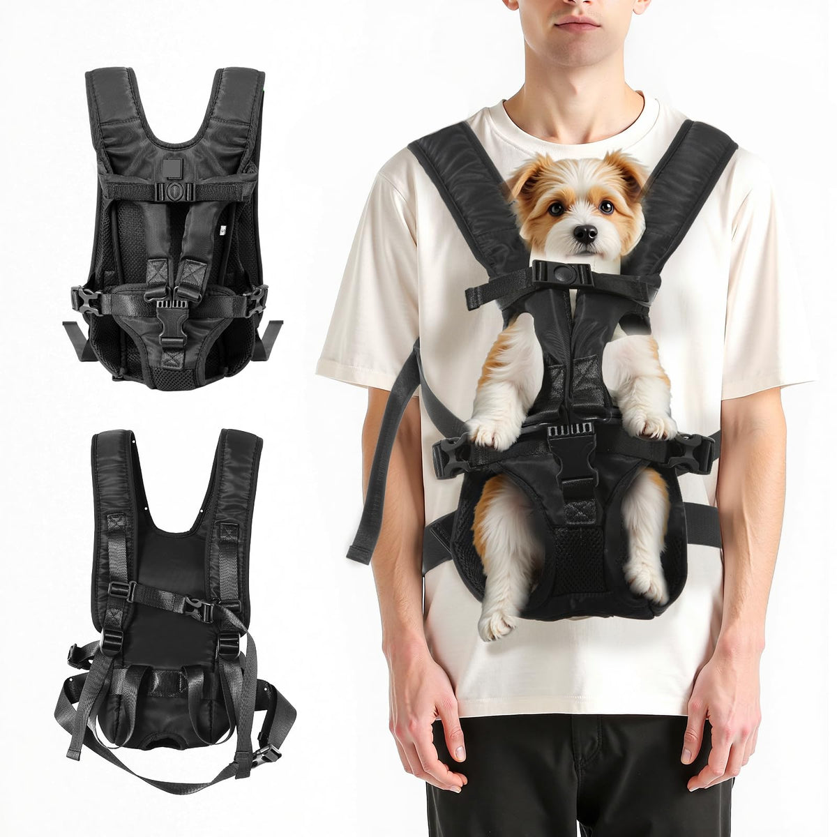Legs Out Front Pet Carrier Backpack for Small Medium Dogs Cats up to 25lbs Q850515