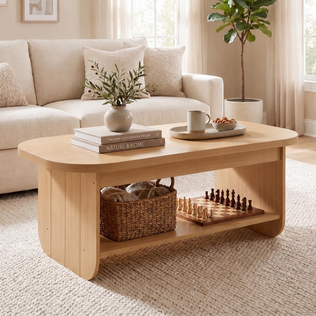 47” Oval Coffee Table D7503