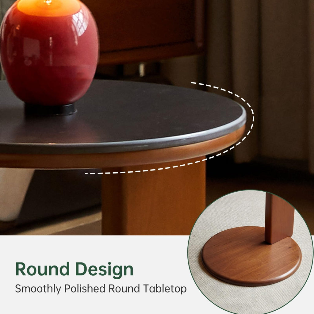 31.5" Round Sintered Stone Top Coffee Table X507