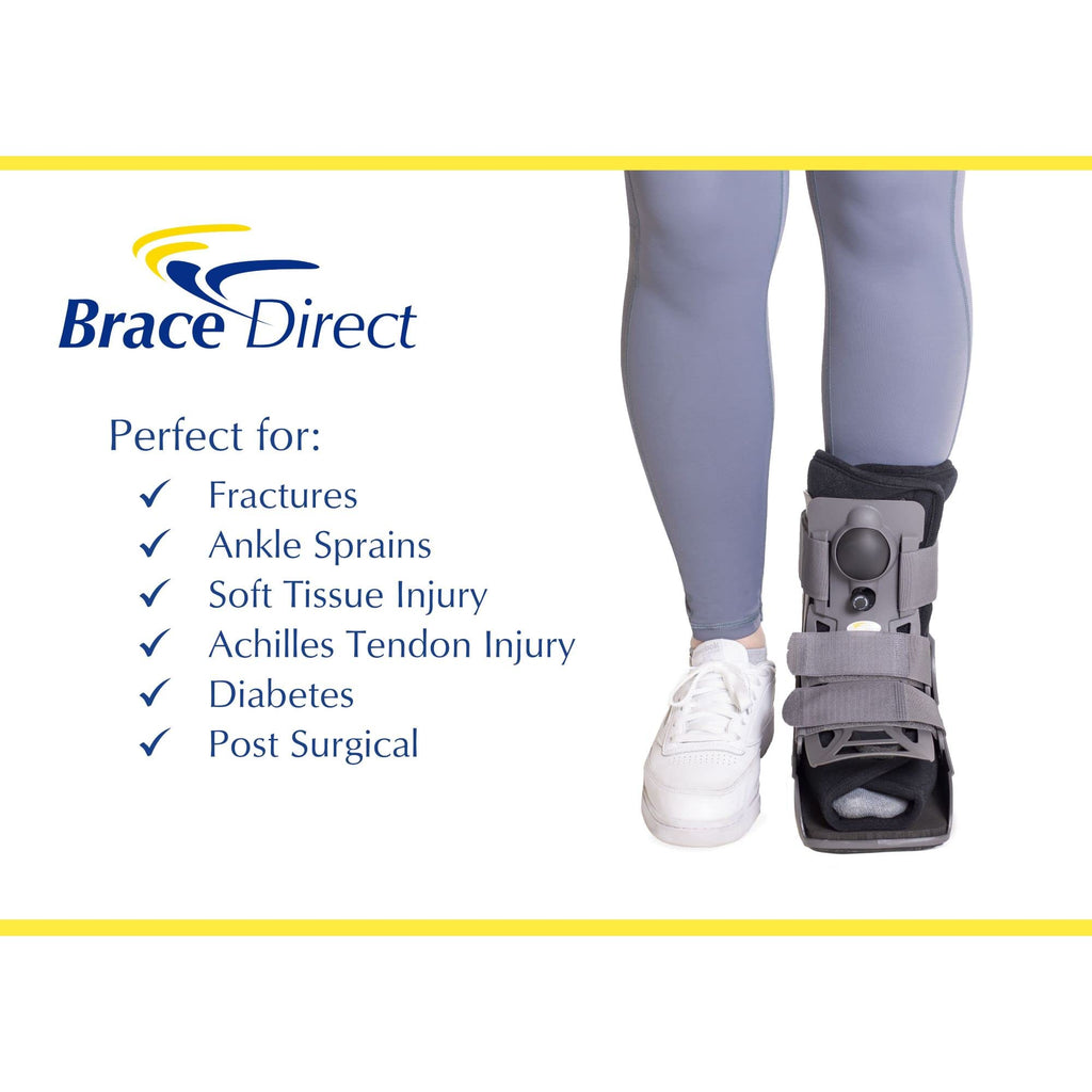 Ultra Light Short Full Shell Walking Boot + Reusable Ankle & Foot Ice Pack E712