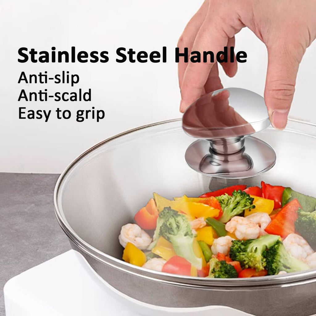 14 Inch Clear Tempered Glass Lid with Vent V525291