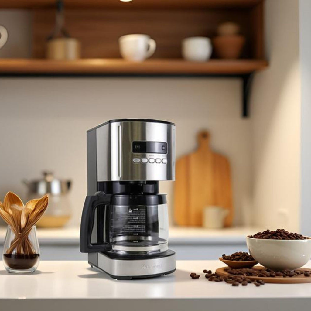 Programmable Drip Coffee Maker with Glass Pot, 12 Cup Black N2762