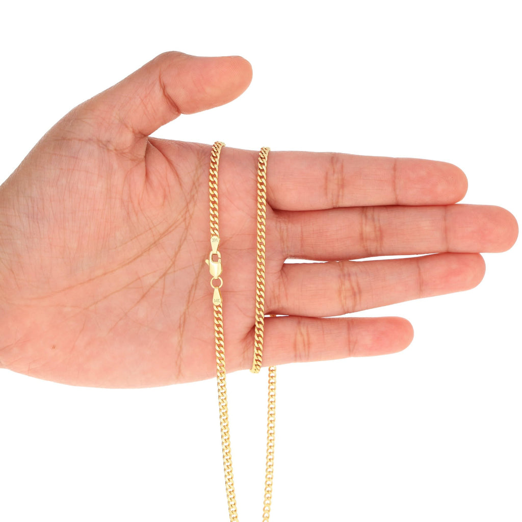 14k Yellow Gold Cuban Chain Necklace R1153