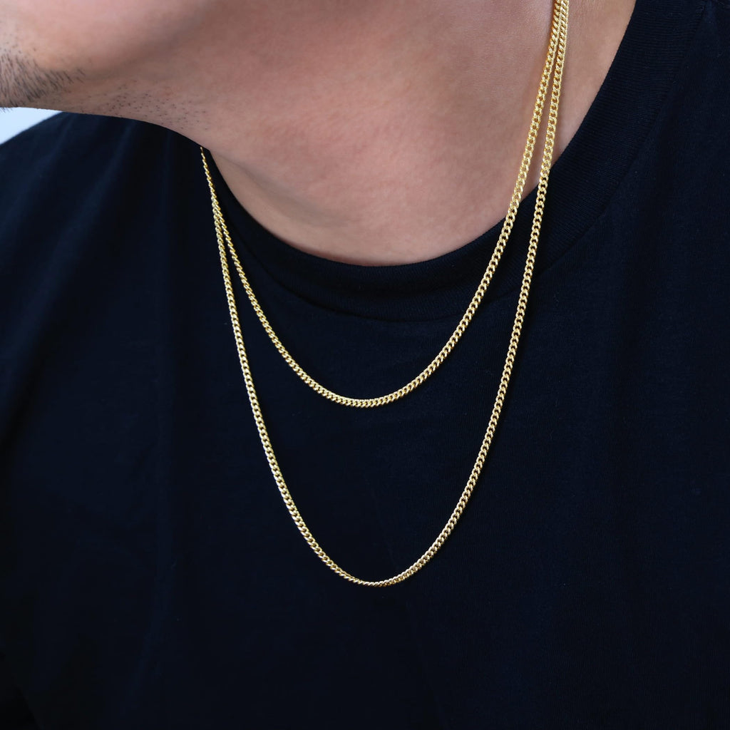 14k Yellow Gold Cuban Chain Necklace R1153