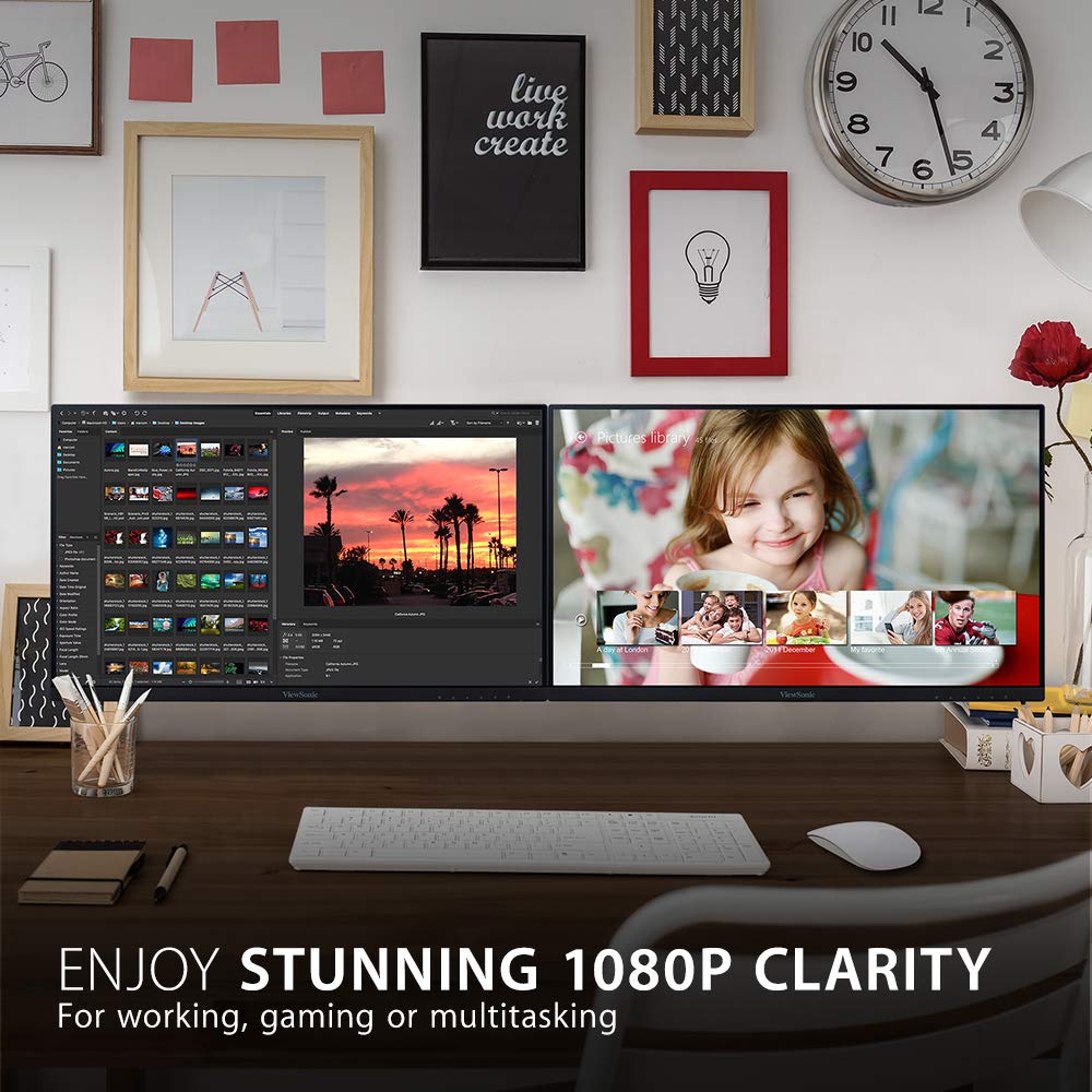 22 Inch 1080p IPS Monitor Dual Pack C56841