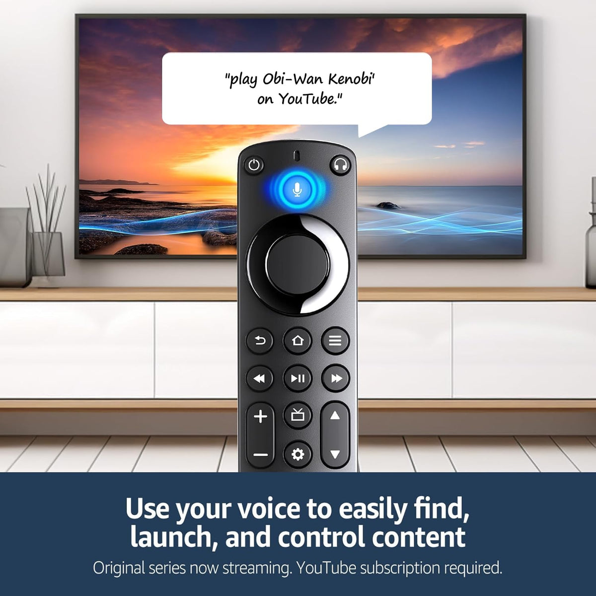 Voice Remote Pro with Remote Finder and Headphone Function V1188