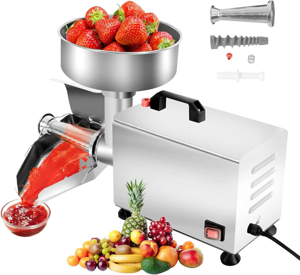 450W Electric Tomato Strainer with Funnel and Trough I31388