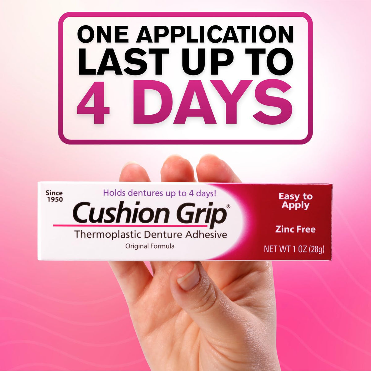 Cushion Grip Thermoplastic Denture Adhesive 1 oz B20209