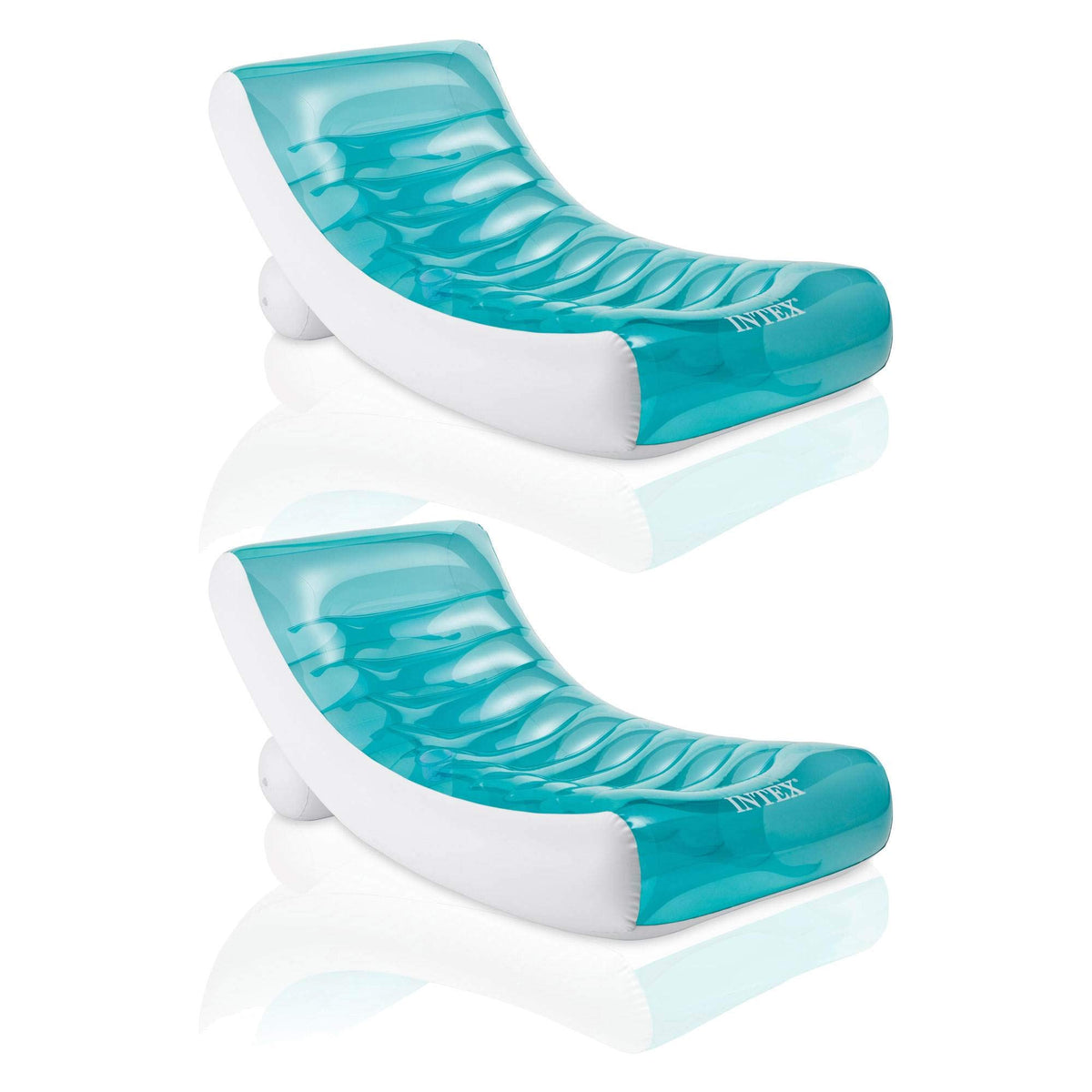 Inflatable Pool Floating Raft Chair with Cupholder 2 Pack R97106