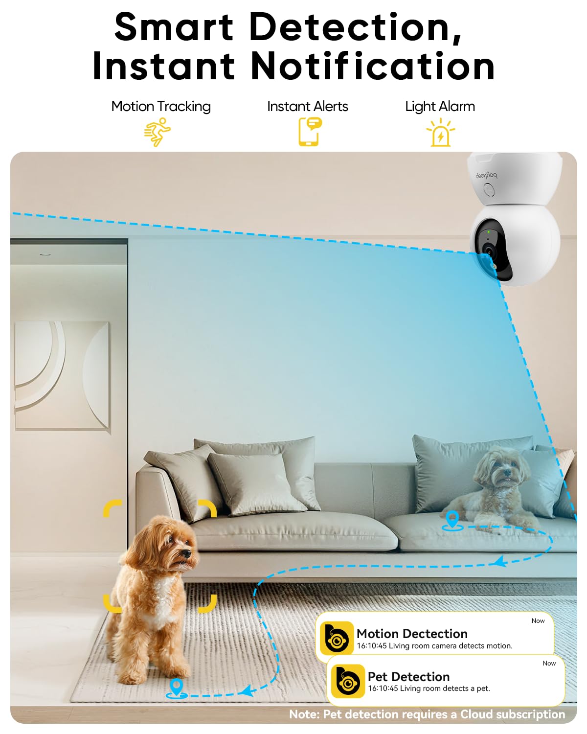 2K Indoor Security Camera 2-Pack with Night Vision L5397