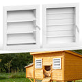 Adjustable Aluminum Alloy Chicken Coop Vent with Screen Mesh I305741