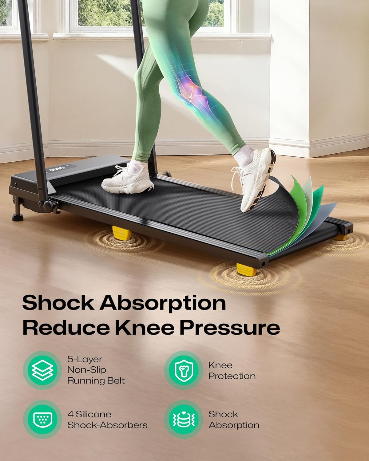 2.5HP Portable Walking Treadmill with Incline V164