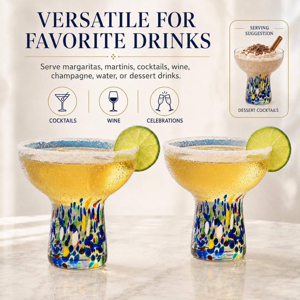 Stemless Margarita Glasses Set of 4 I779