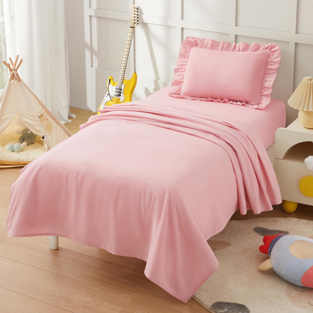 Light Pink Toddler Sheet Set I97736
