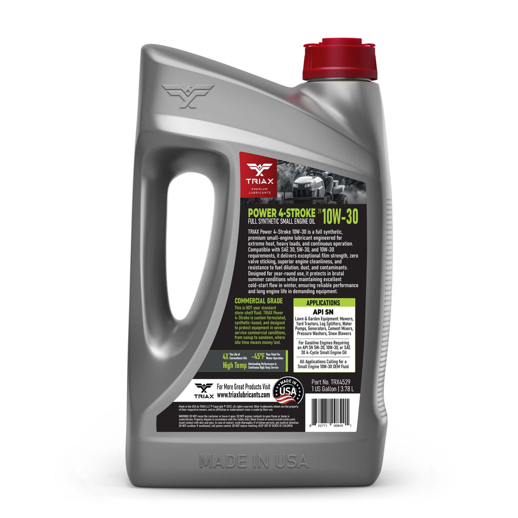 4-Stroke 10W-30 Full Synthetic Small Engine Motor Oil 1 Gallon E108