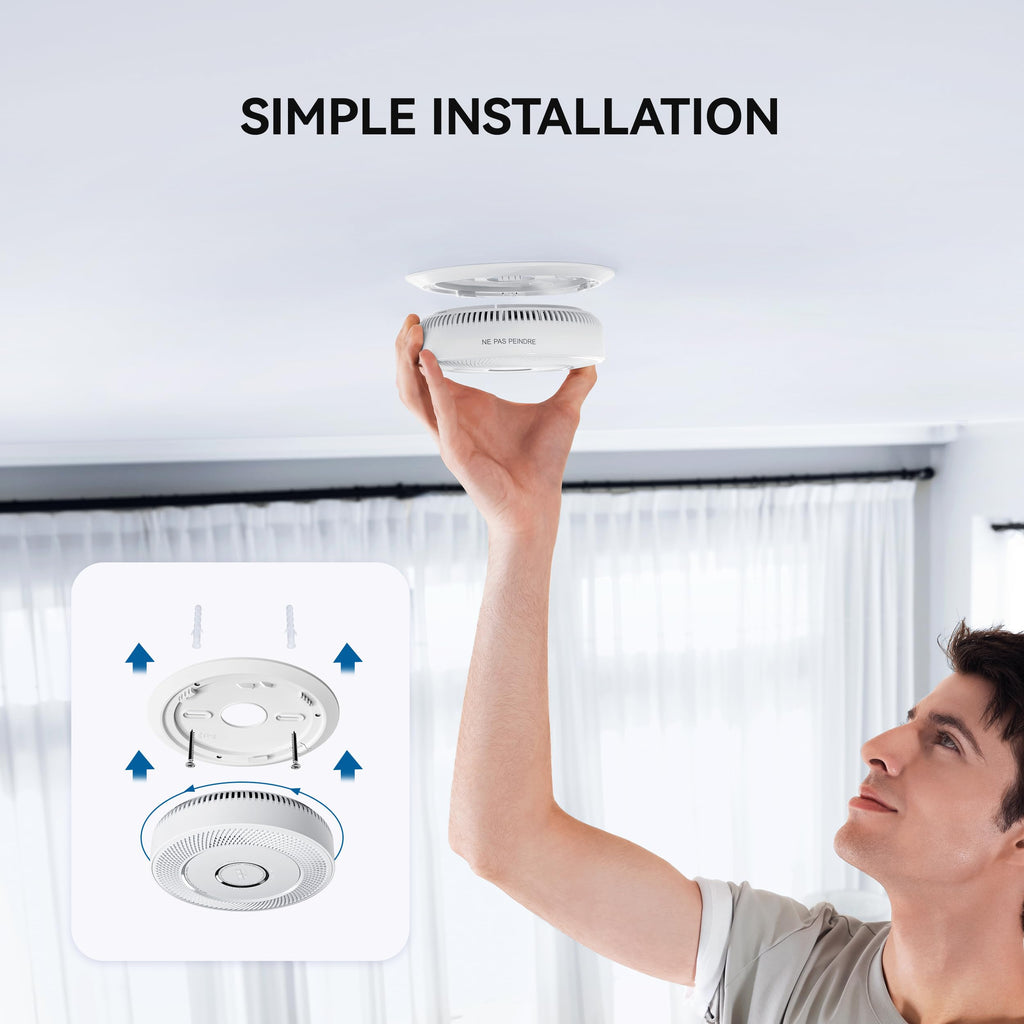 Smoke and Carbon Monoxide Detector 10-Year Battery G59045