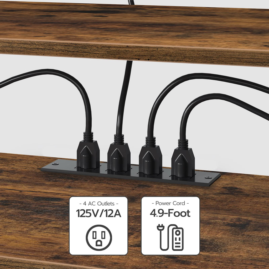 TV Stand with Power Outlets to 65 Inches U891