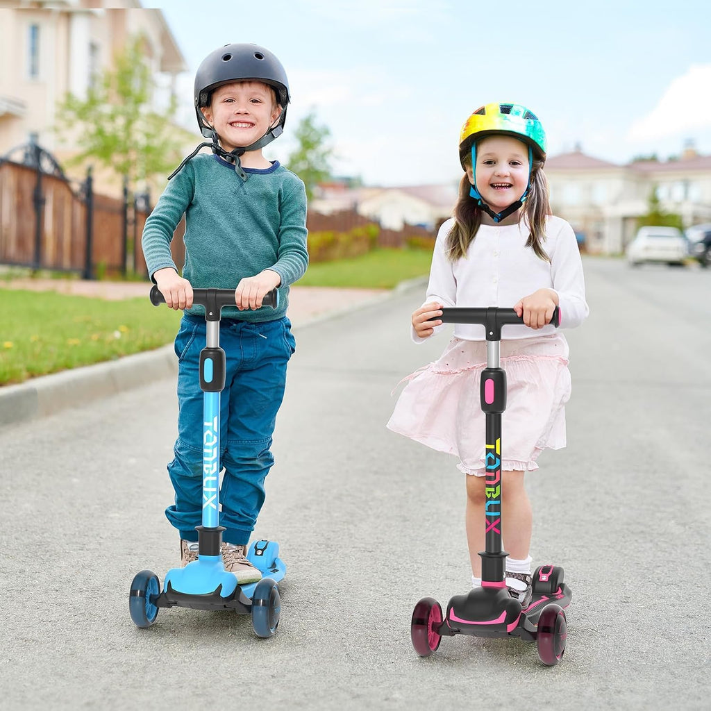Light Up 3 Wheel Folding Kids Scooter with Adjustable Height F7366