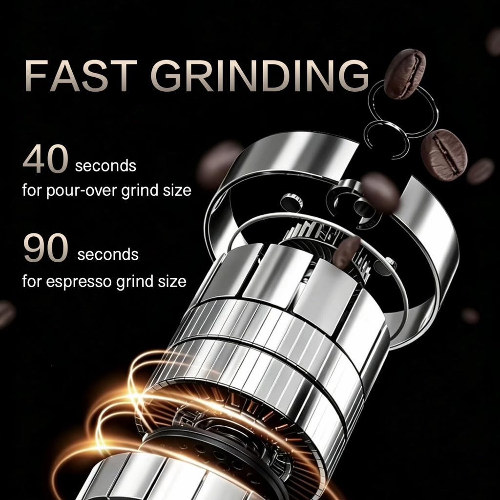 Portable Electric Burr Coffee Grinder, 30 Settings V280