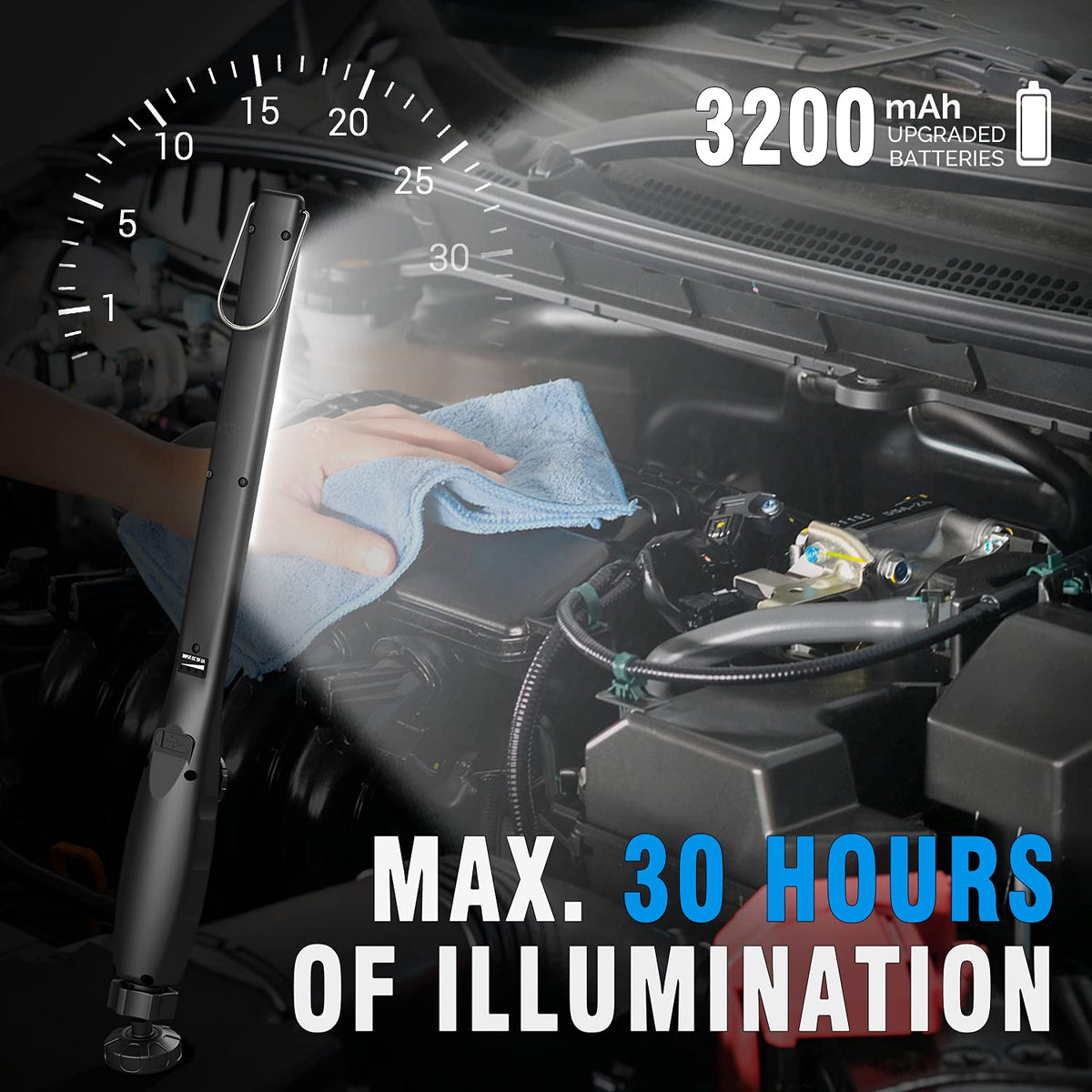 700 Lumens Rechargeable Magnetic COB LED Work Light Q9600