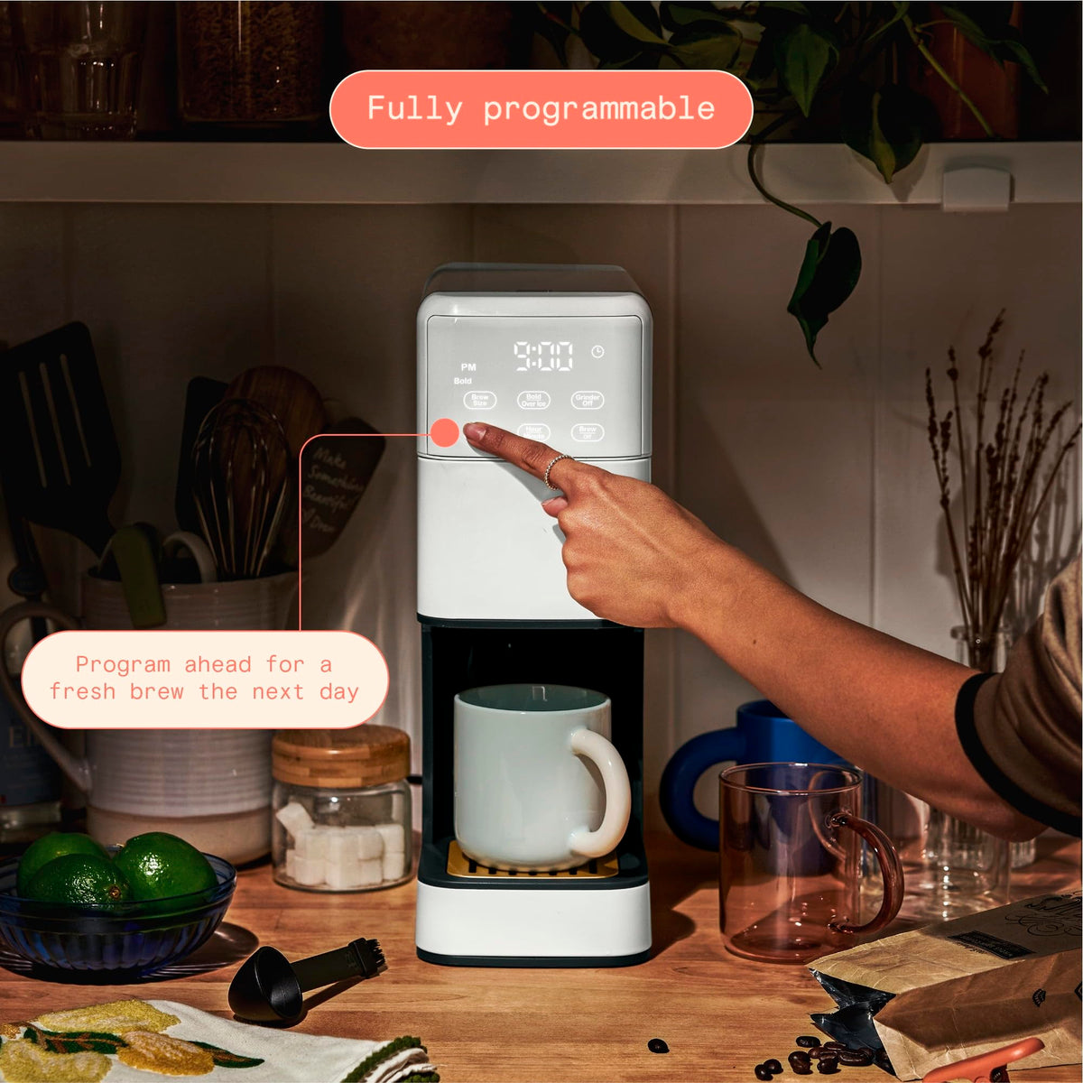 Single Serve Coffee Maker with Burr Grinder U7715