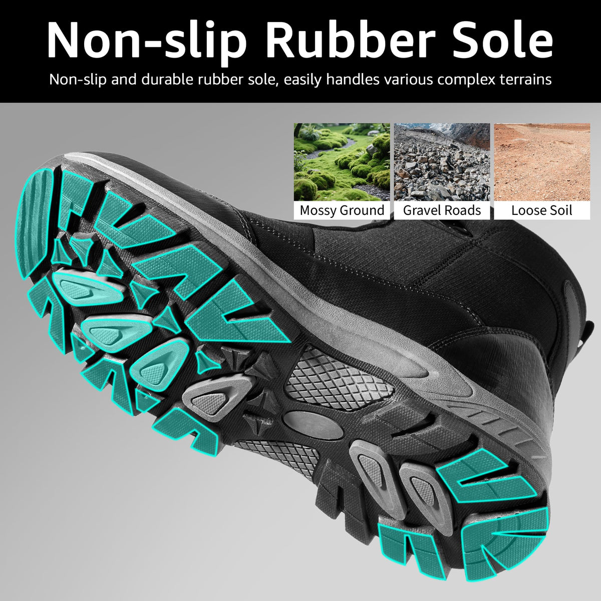 Men’s Waterproof Non-Slip Winter Snow Boots Z3456