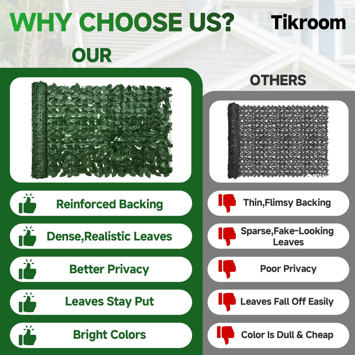 Artificial Ivy Privacy Fence Screen P14630