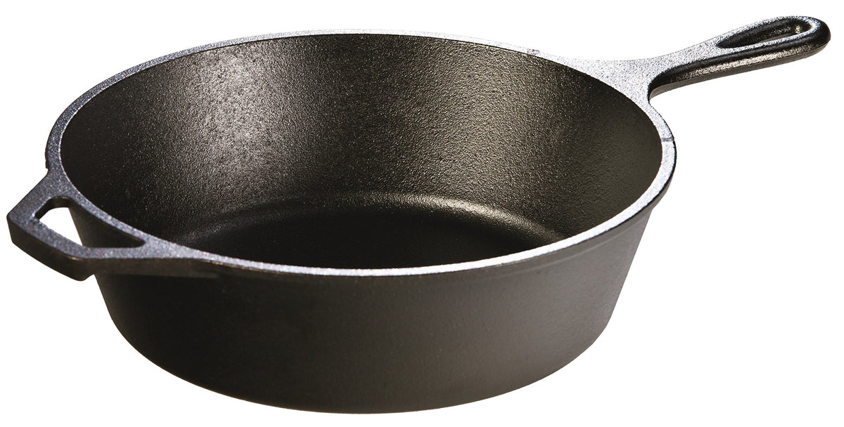 Cast Iron Deep Skillet with Tempered Glass Lid E9262